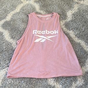 Pink Reebok loose tank Medium